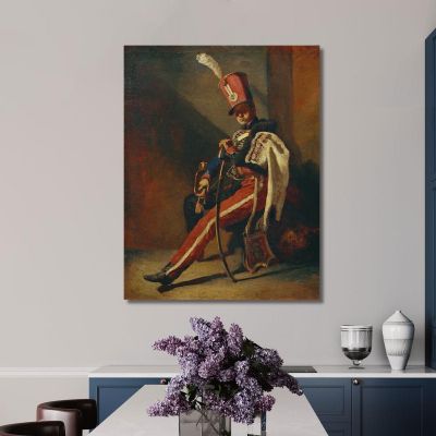 The Trumpeter Of The Orleans Hussars Théodore Géricault tgr11 canvas print 