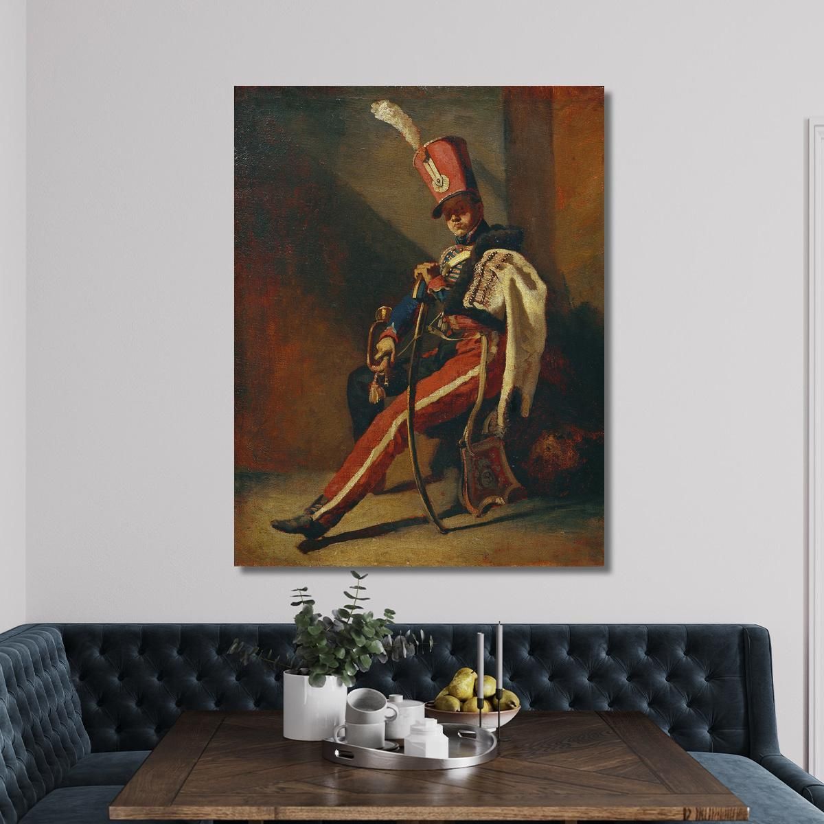 The Trumpeter Of The Orleans Hussars Théodore Géricault tgr11 canvas print 