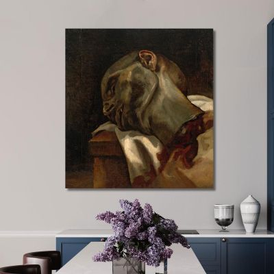 Head Of A Guillotined Man Théodore Géricault tgr15 canvas print 