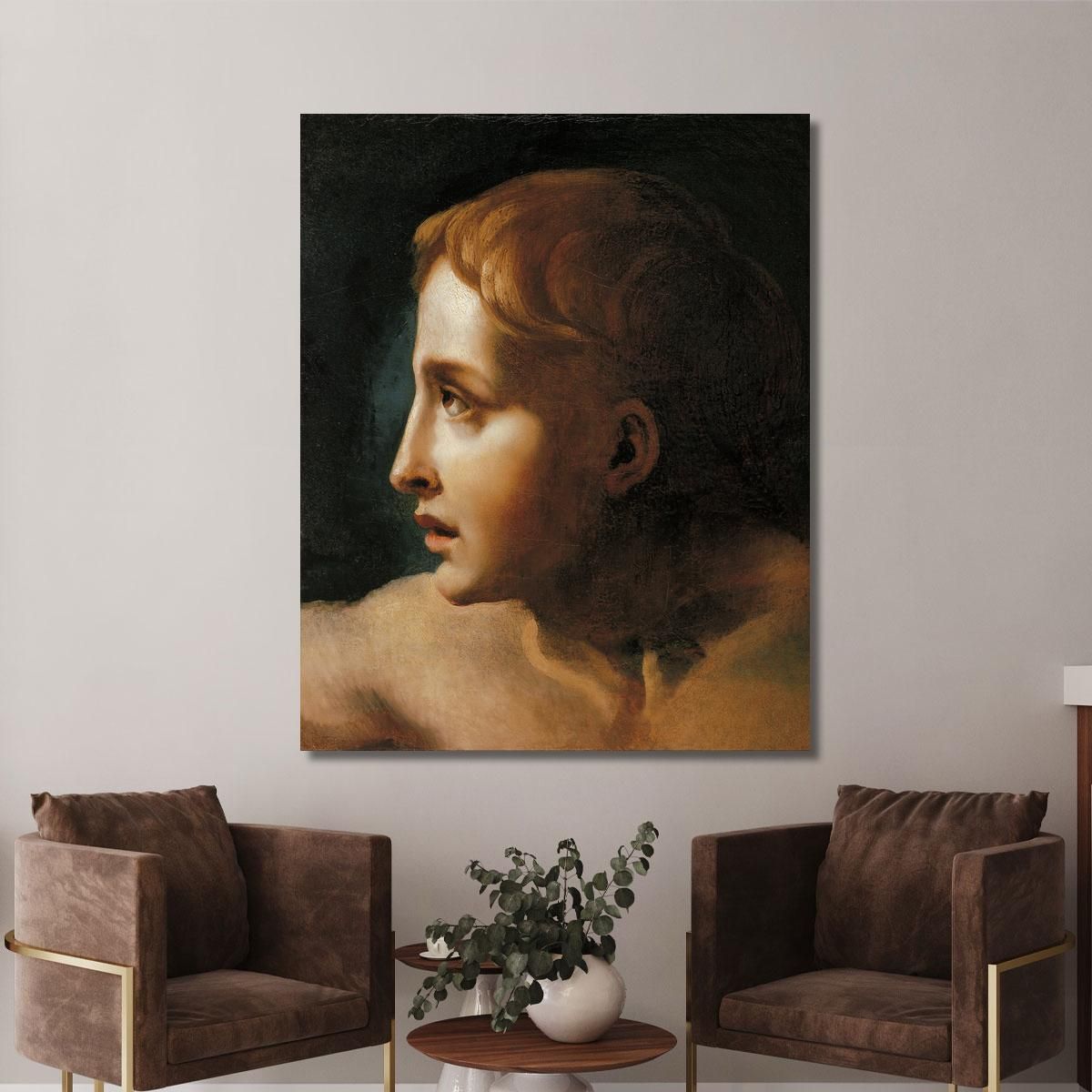 Head Of A Youth Théodore Géricault tgr17 canvas print 