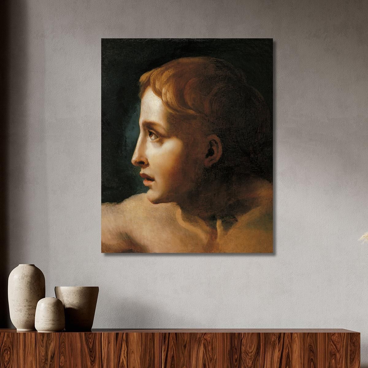 Head Of A Youth Théodore Géricault tgr17 canvas print 