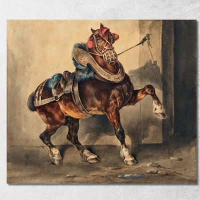 The Plastermaker'S Horse Théodore Géricault tgr22 canvas print 