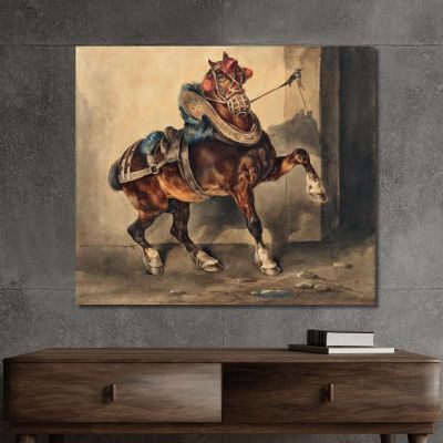The Plastermaker'S Horse Théodore Géricault tgr22 canvas print 