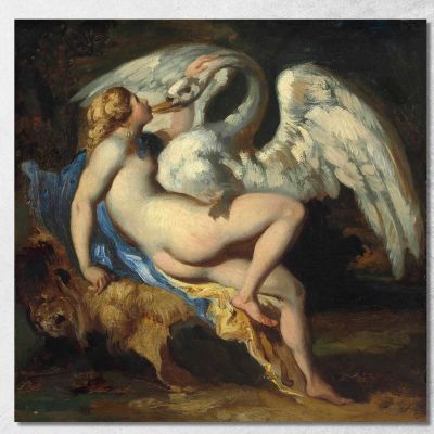Leda And The Swan' Leda And The Swan' Théodore Géricault tgr25 canvas print 