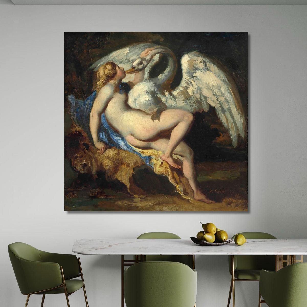 Leda And The Swan' Leda And The Swan' Théodore Géricault tgr25 canvas print 