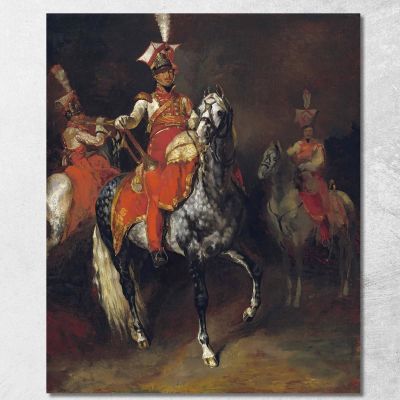 Mounted Trumpeters Of Napoleon'S Imperial Guard Théodore Géricault tgr29 canvas print 