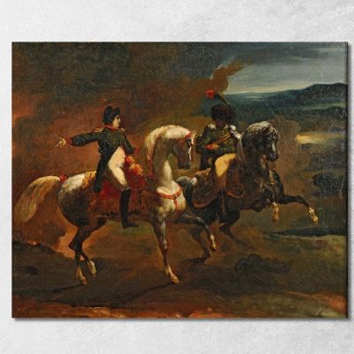 Napoleon Giving An Order To A Senior Officer Of The Guides Théodore Géricault tgr30 canvas print 