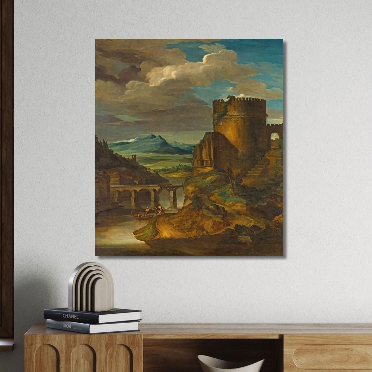 Italian Landscape At The Tomb Théodore Géricault tgr32 canvas print 