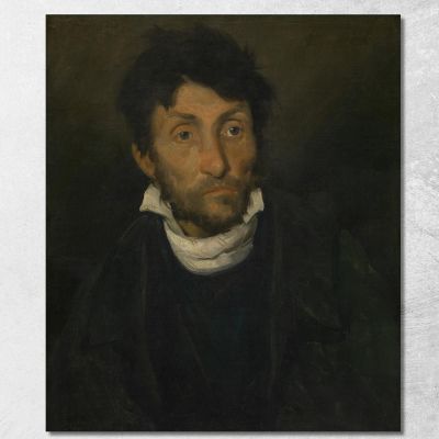 Portrait Of A Kleptomaniac Théodore Géricault tgr35 canvas print 