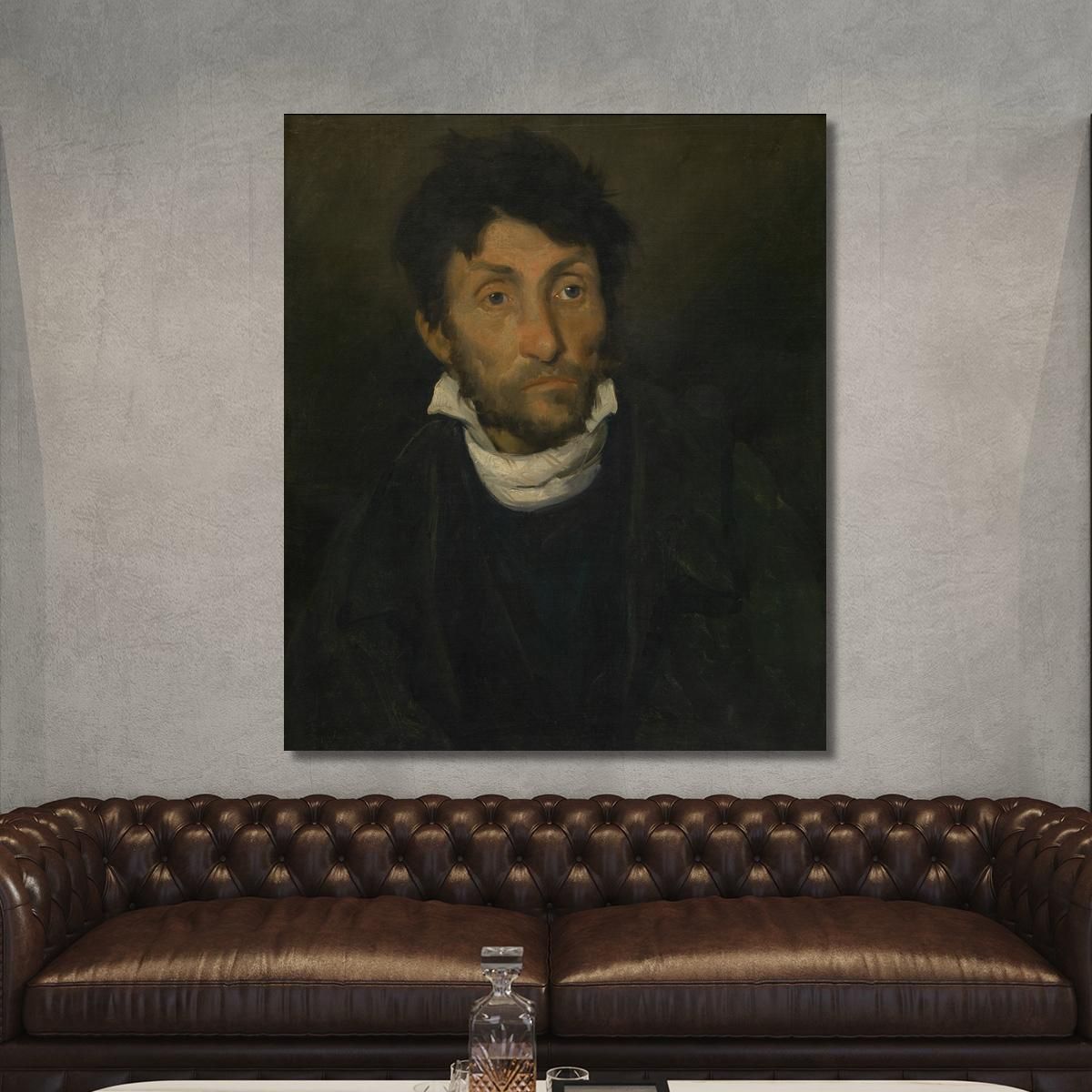 Portrait Of A Kleptomaniac Théodore Géricault tgr35 canvas print 