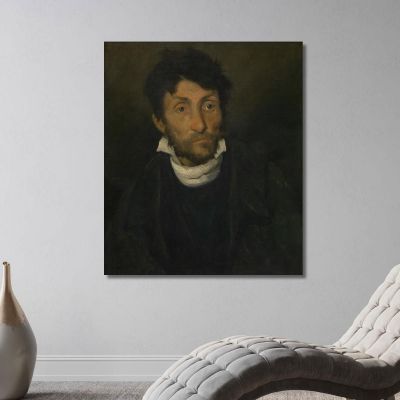 Portrait Of A Kleptomaniac Théodore Géricault tgr35 canvas print 