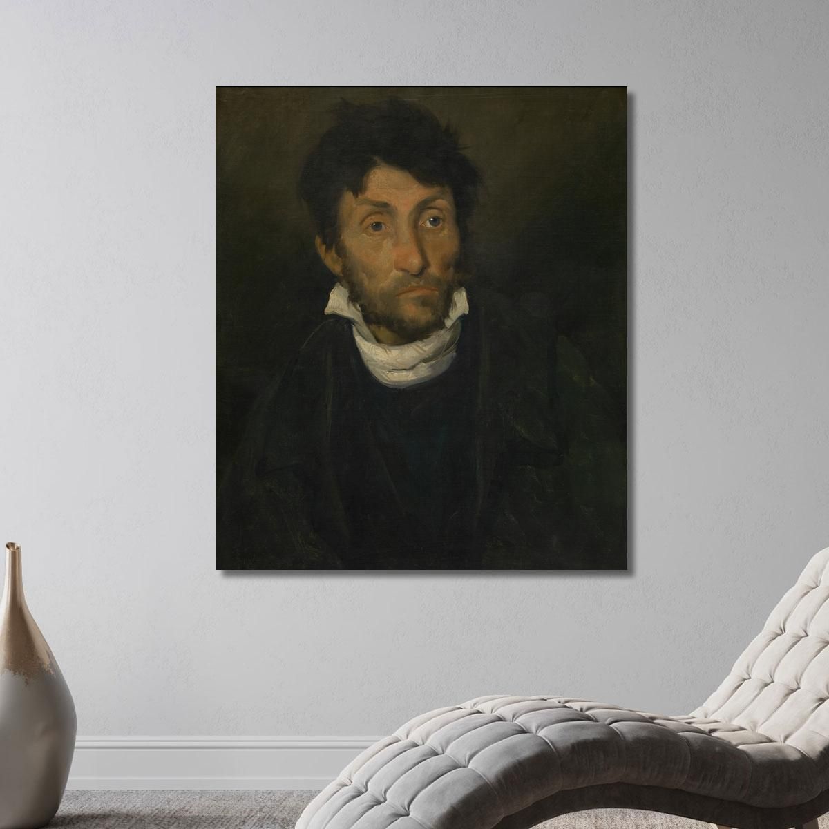 Portrait Of A Kleptomaniac Théodore Géricault tgr35 canvas print 