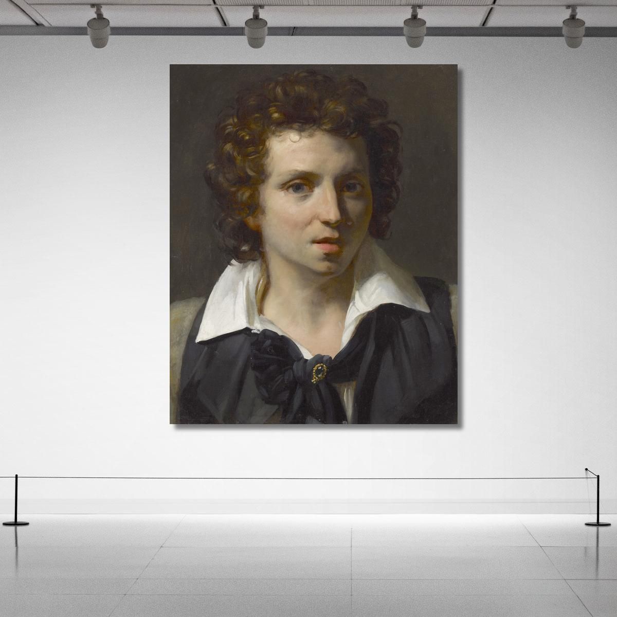 Portrait Of A Young Man Théodore Géricault tgr37 canvas print 