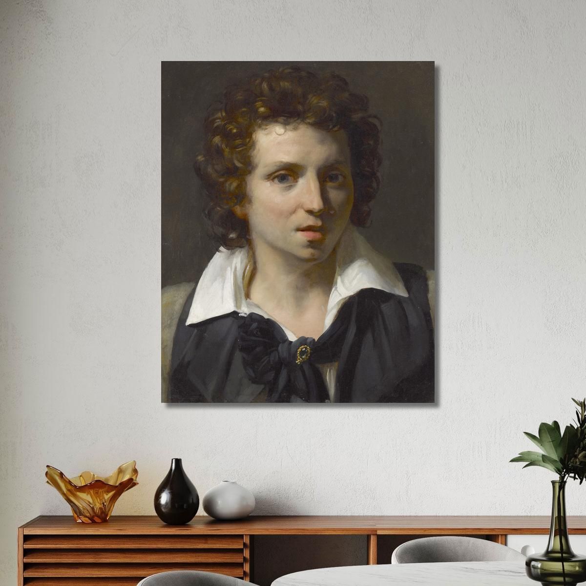 Portrait Of A Young Man Théodore Géricault tgr37 canvas print 