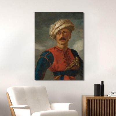Portrait Of Mameluck The Mameluk Of The Gallery Of Orleans Théodore Géricault tgr38 canvas print 