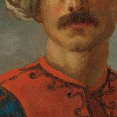 Portrait Of Mameluck The Mameluk Of The Gallery Of Orleans Théodore Géricault tgr38 canvas print