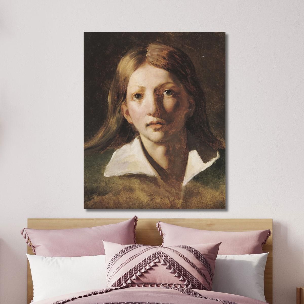 Portrait Study Of A Youth Théodore Géricault tgr40 canvas print 