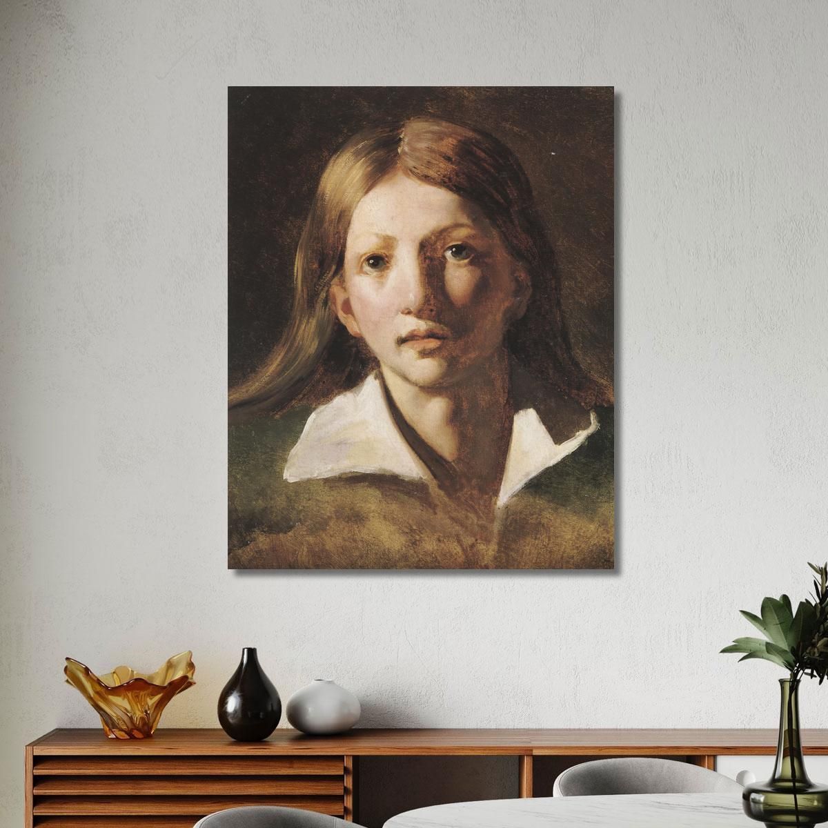 Portrait Study Of A Youth Théodore Géricault tgr40 canvas print 