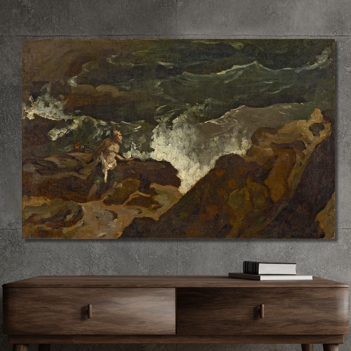 Shipwrecked On A Beach The Tempest Théodore Géricault tgr43 canvas print 