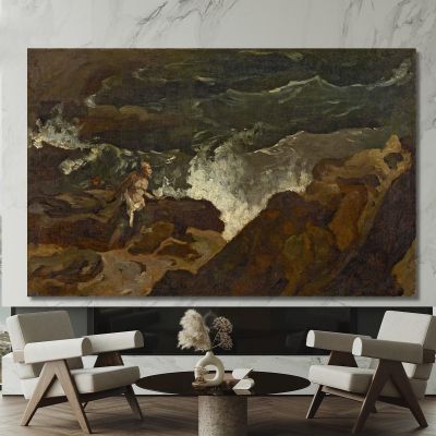 Shipwrecked On A Beach The Tempest Théodore Géricault tgr43 canvas print 
