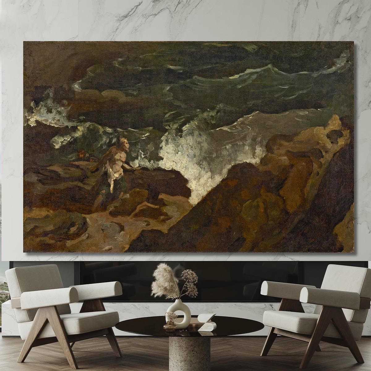 Shipwrecked On A Beach The Tempest Théodore Géricault tgr43 canvas print 