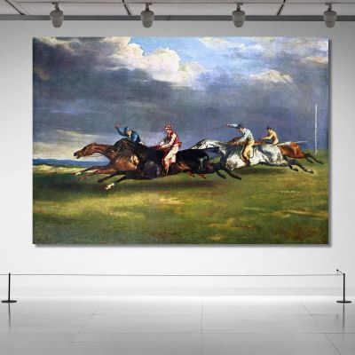 The 1821 Derby At Epsom Théodore Géricault tgr46 canvas print 