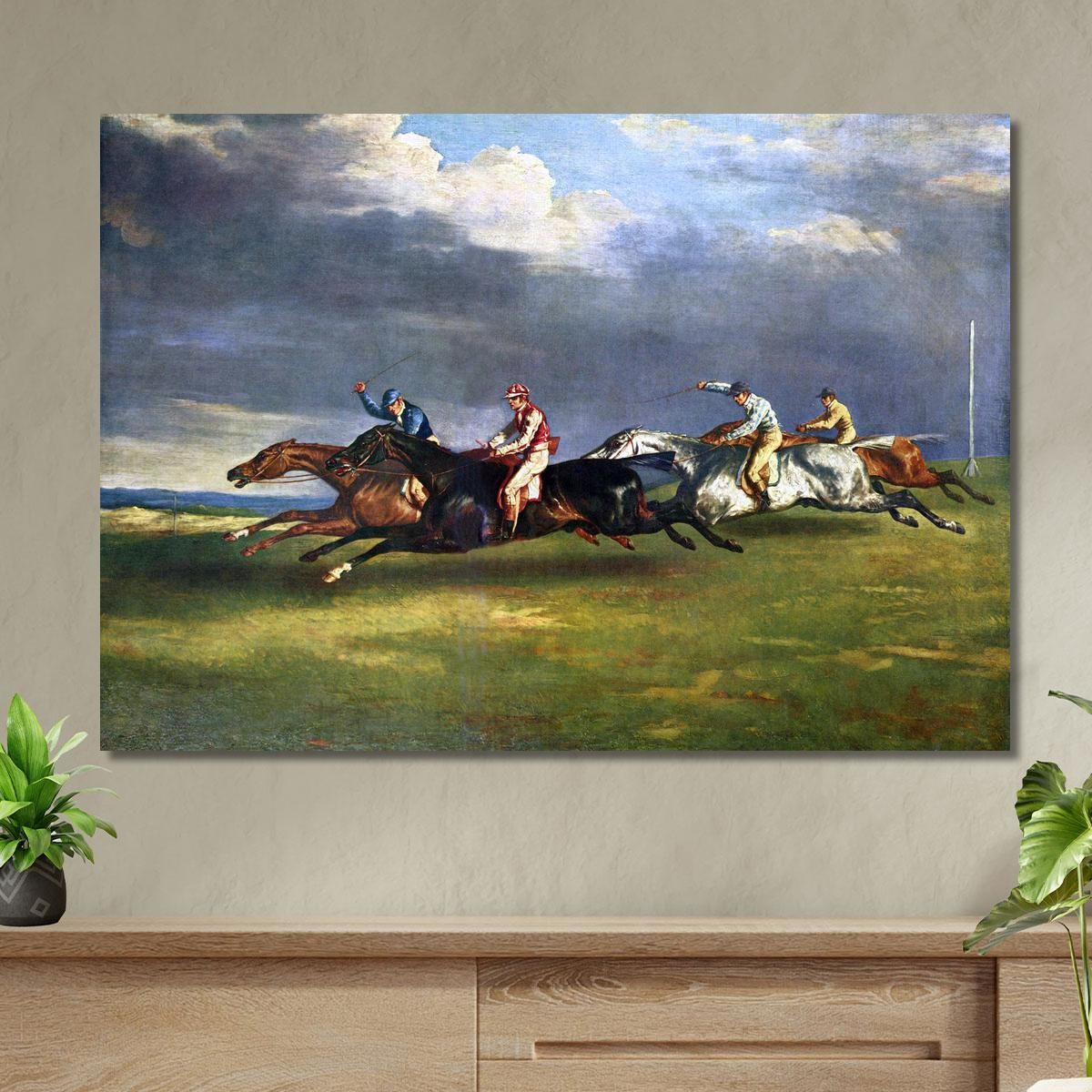 The 1821 Derby At Epsom Théodore Géricault tgr46 canvas print 