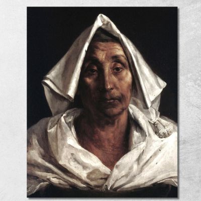 The Old Italian Woman Théodore Géricault tgr51 canvas print 