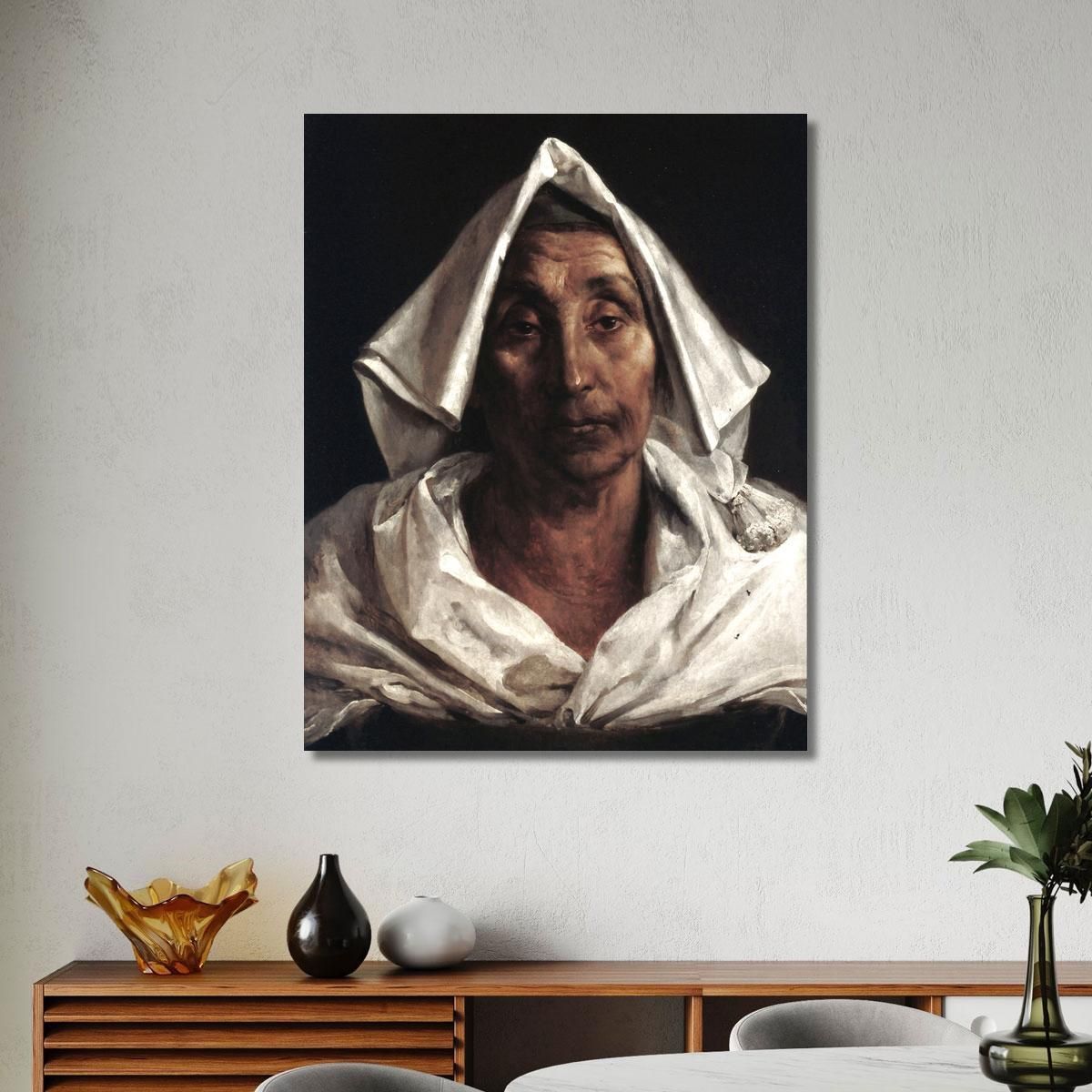 The Old Italian Woman Théodore Géricault tgr51 canvas print 