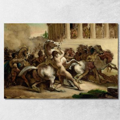 The Race Of The Riderless Horses Théodore Géricault tgr53 canvas print 