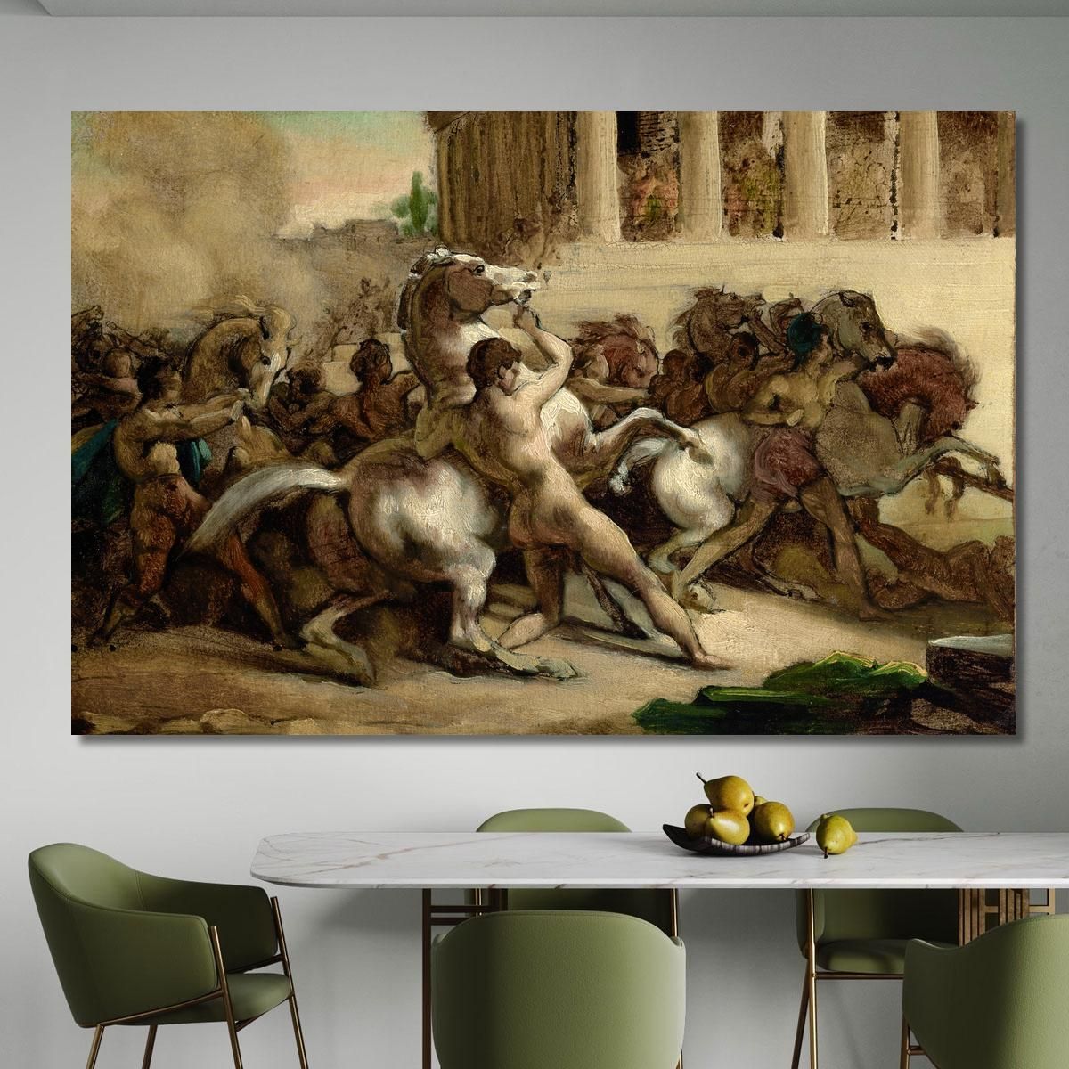 The Race Of The Riderless Horses Théodore Géricault tgr53 canvas print 