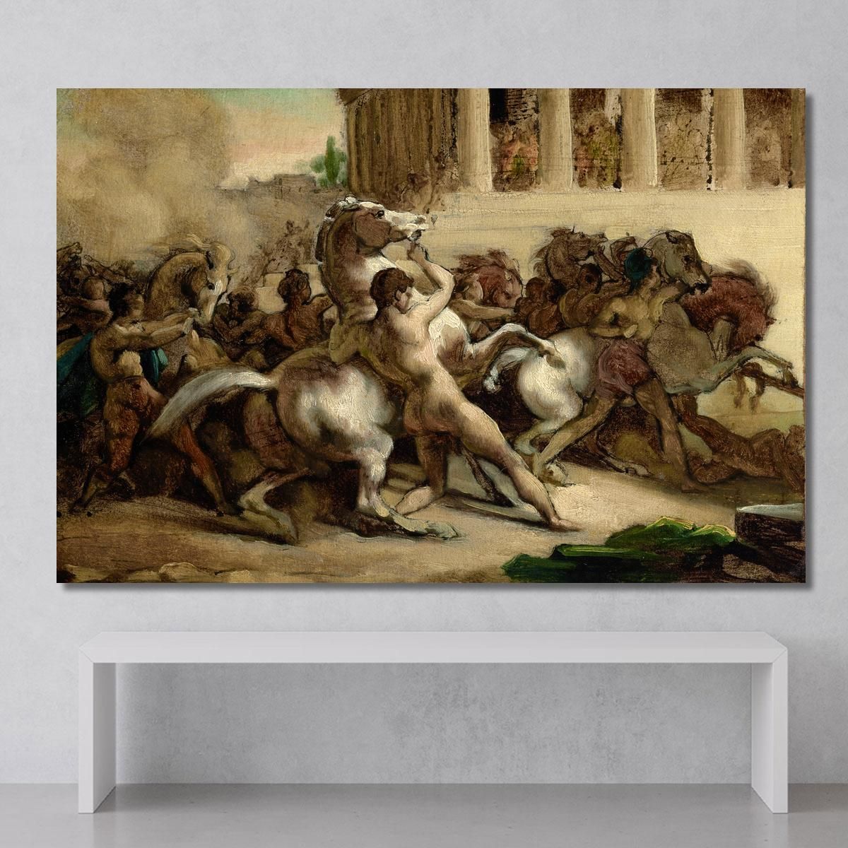 The Race Of The Riderless Horses Théodore Géricault tgr53 canvas print 