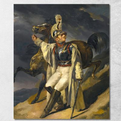 The Wounded Cuirassier Study The Wounded Cuirassier Leaving The Fire Sketch Théodore Géricault tgr56 canvas print 