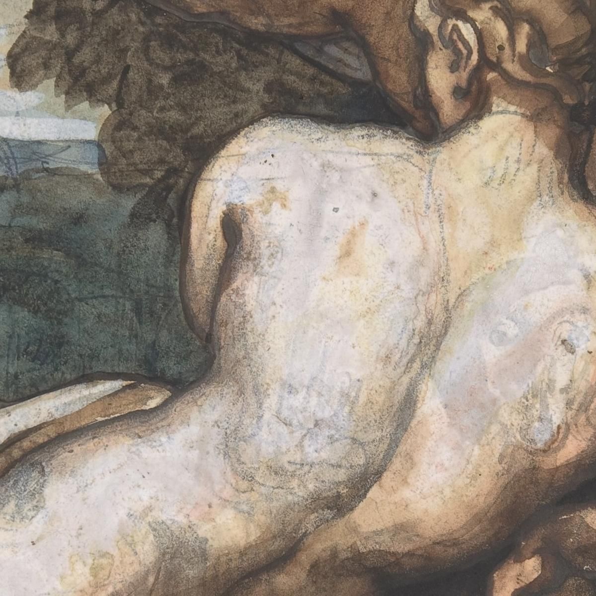 Venus And Cupid In A Landscape After Annibale Carracci Théodore Géricault tgr62 canvas print