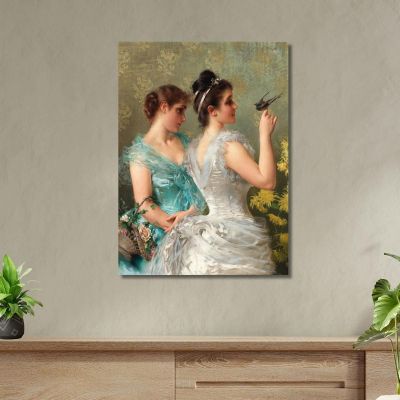 A Feathered Friend Vittorio Matteo Corcos vmc2 canvas print 