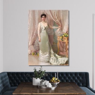 Portrait Of Prinzessin Evelyne Colonna Di Stigliano Vittorio Matteo Corcos vmc22 canvas print 