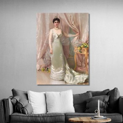 Portrait Of Prinzessin Evelyne Colonna Di Stigliano Vittorio Matteo Corcos vmc22 canvas print 