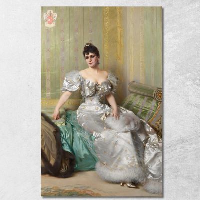 Portrait Of Corinna Salmon Vittorio Matteo Corcos vmc25 canvas print 