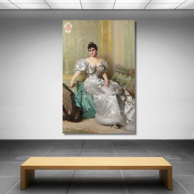 Portrait Of Corinna Salmon Vittorio Matteo Corcos vmc25 canvas print 