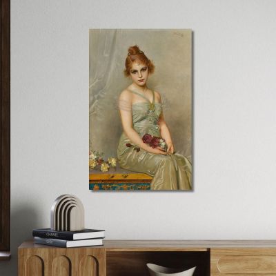 The Bouquet Vittorio Matteo Corcos vmc33 canvas print 