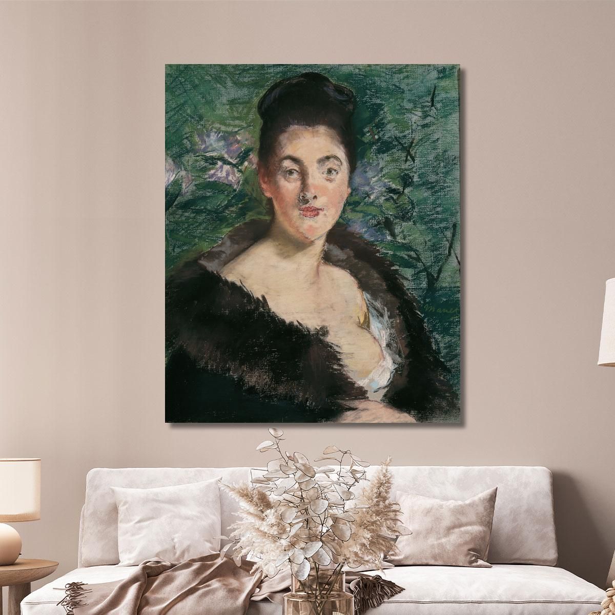 Lady In Fur Édouard Manet emt46 canvas print 