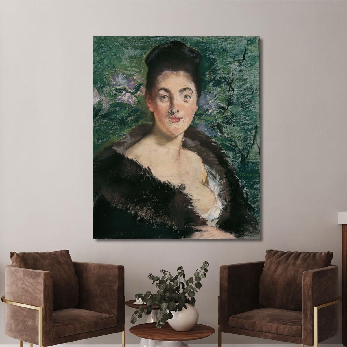 Lady In Fur Édouard Manet emt46 canvas print 