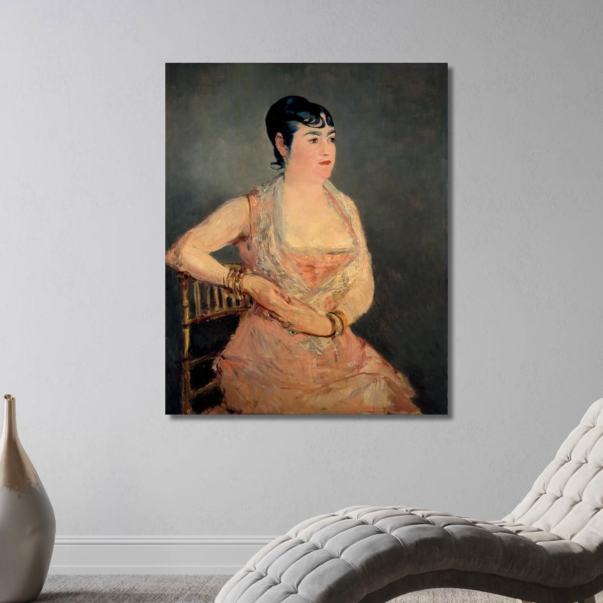 Lady In Pink Édouard Manet emt47 canvas print 