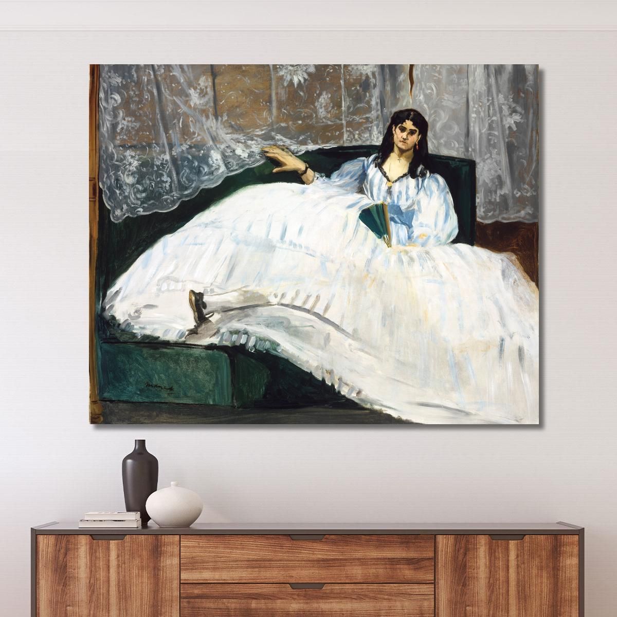Lady With A Fan 1862 Édouard Manet emt48 canvas print 