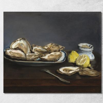Oysters Édouard Manet emt71 canvas print 