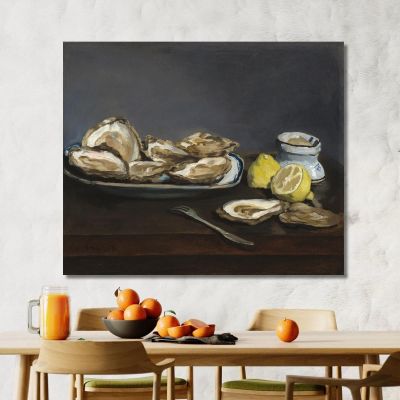 Oysters Édouard Manet emt71 canvas print 