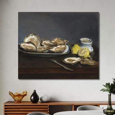 Oysters Édouard Manet emt71 canvas print 