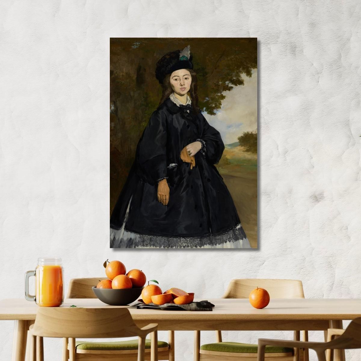 Portrait Of Madame Brunet Édouard Manet emt92 canvas print 