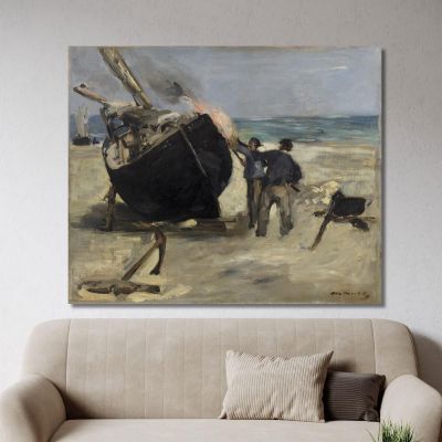 Tarring The Boat Édouard Manet emt110 canvas print 