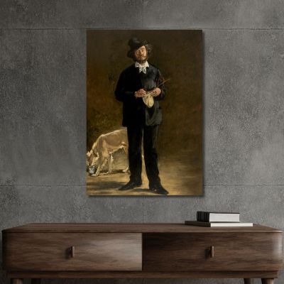 The Artist - Portrait Of Marcellin Desboutin Édouard Manet emt113 canvas print 